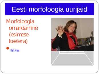 Morfoloogia ja vormiõpetus #111