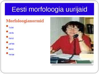 Morfoloogia ja vormiõpetus #113