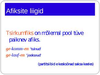 Morfoloogia ja vormiõpetus #24