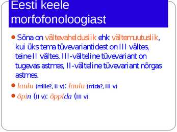 Morfoloogia ja vormiõpetus #40