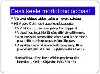 Morfoloogia ja vormiõpetus #44