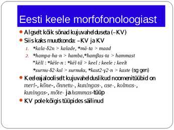 Morfoloogia ja vormiõpetus #45