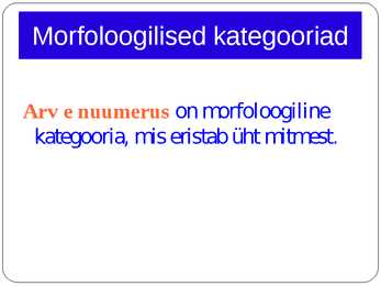 Morfoloogia ja vormiõpetus #53