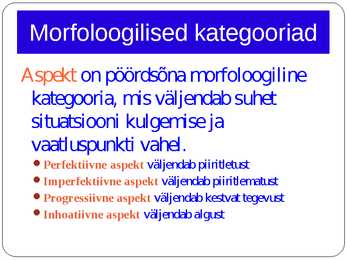 Morfoloogia ja vormiõpetus #56