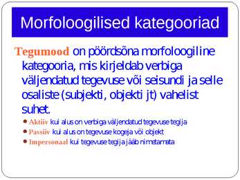 Morfoloogia ja vormiõpetus #57