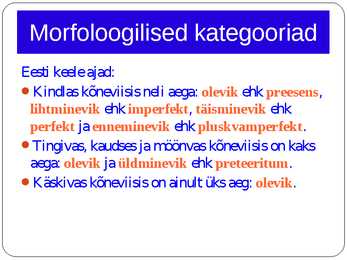 Morfoloogia ja vormiõpetus #60