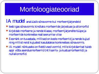 Morfoloogia ja vormiõpetus #89