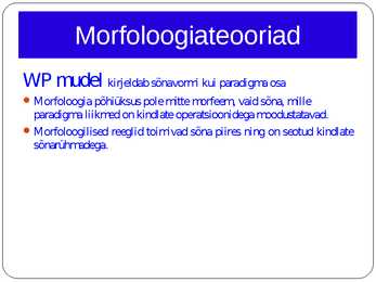 Morfoloogia ja vormiõpetus #96