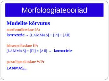 Morfoloogia ja vormiõpetus #97