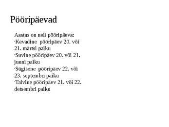 Aastaaegade vaheldumine #4