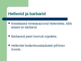 Kreeka linnriigid #2