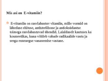 E-Vitamiin #2