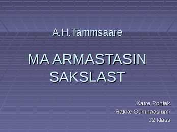 Ma armastasin sakslast