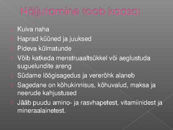 TOITUMISHÄIRED #5