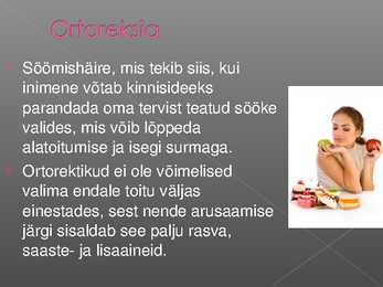 TOITUMISHÄIRED #9