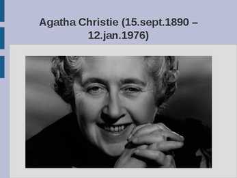 Agatha Christie-15 sept 1890 – 12 jan 1976