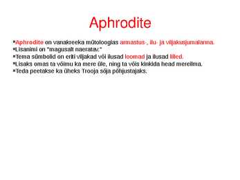 Aphrodite #2
