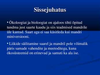 Selgroogsete arvukuse seaduspärasused saartel #2