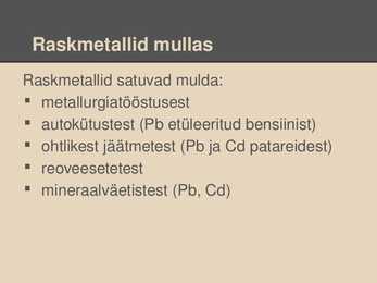 Mullastike hävinemine ja kaitse #16