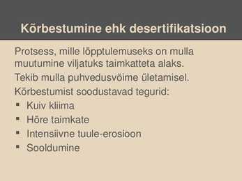 Mullastike hävinemine ja kaitse #17
