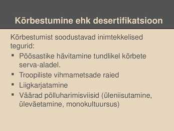 Mullastike hävinemine ja kaitse #18