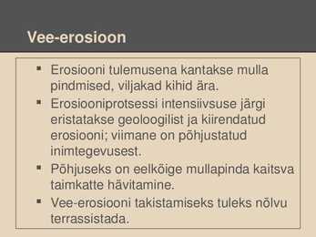 Mullastike hävinemine ja kaitse #4