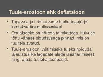 Mullastike hävinemine ja kaitse #7
