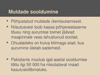 Mullastike hävinemine ja kaitse #10