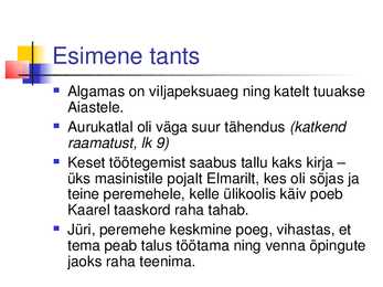 Tants aurukatla ümber #3