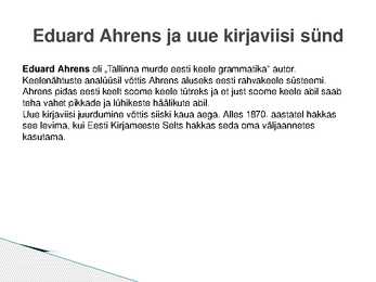 Eesti kirjakeel 19 sajandil #4