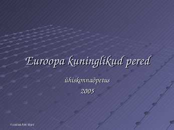 Euroopa kuninglikud pered