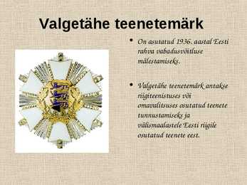 Eesti Vabariigi teenetemärgid #3