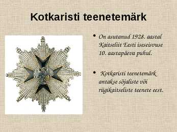 Eesti Vabariigi teenetemärgid #4