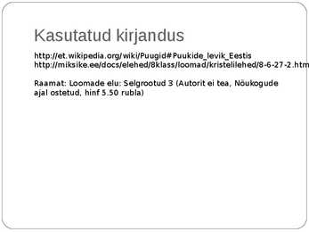 Võsapuuk ja Sametlest #11