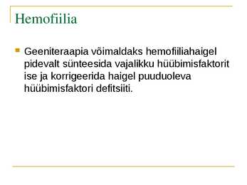 Geeniteraapia #7