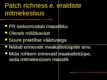 Maastiku meetrikud-ettekanne #2