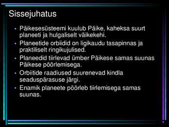 Planeetide liikumine #2
