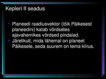 Planeetide liikumine #5