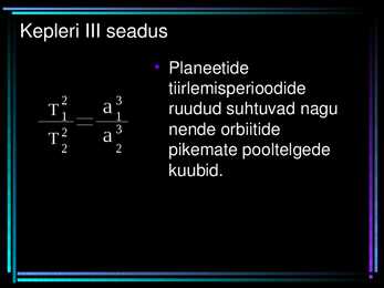 Planeetide liikumine #6