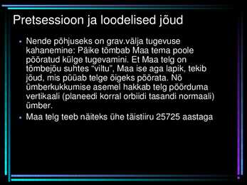 Planeetide liikumine #9