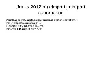 Välismajandus-eksport-import #4