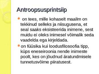 Antroopsusprintsiip-Stephen William Hawking #2