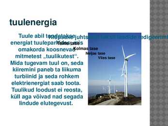Energiatootmine ja keskkonnasaaste #8