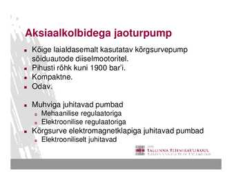 Diiselmootorite juhtseadmed II #68