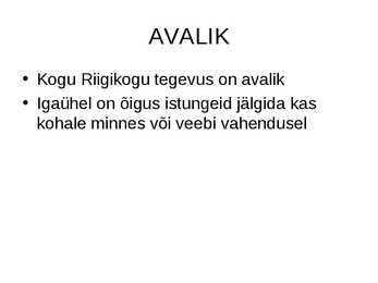 RIIGIKOGU #11