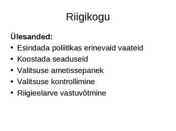 RIIGIKOGU #3