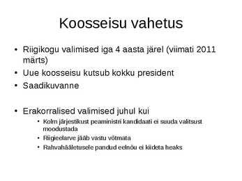 RIIGIKOGU #10