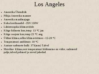 Los-Angelese ja Alice Springs-i kliima võrdlused #2