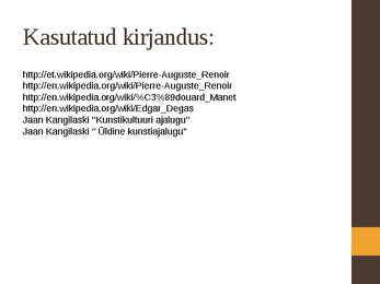 Impressionismiaja kunstnikud #18