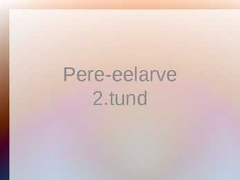 Pere-eelarve